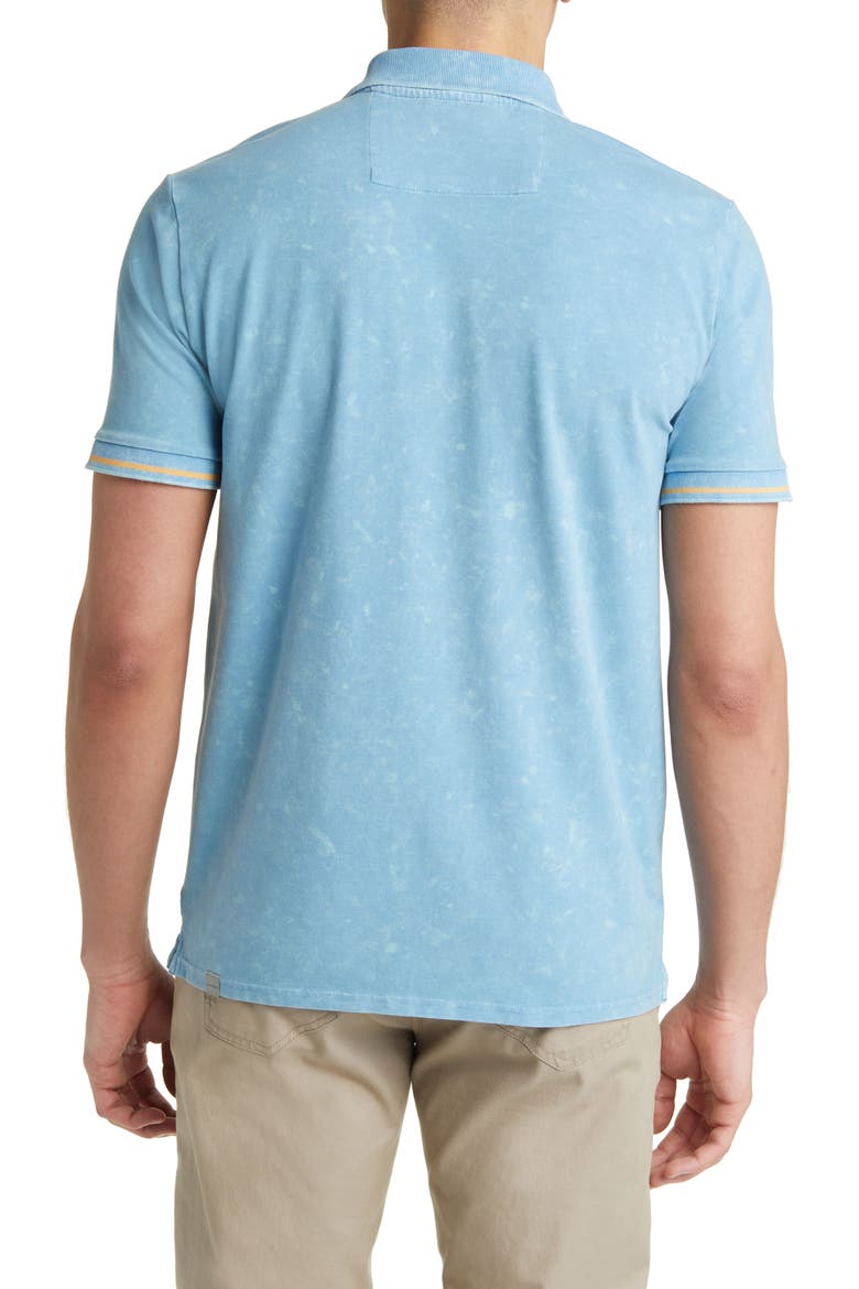 Tipped Acid Wash Performance Jersey Polo, Alternate, color, LIGHT BLUE