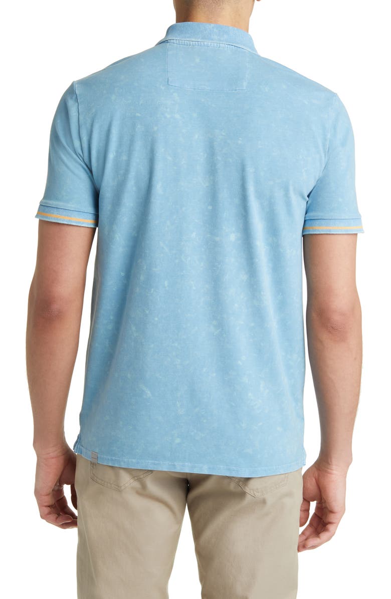 Stone Rose Tipped Acid Wash Performance Jersey Polo, Alternate, color, 