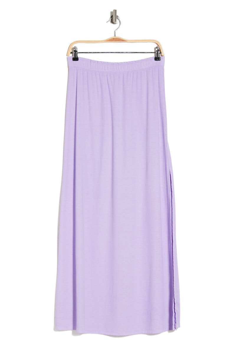 Rib Maxi Skirt, Alternate, color, PASTEL LILAC