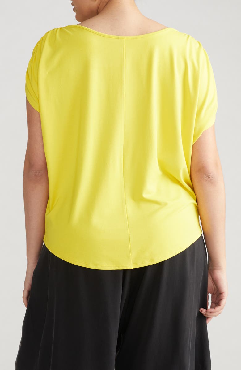 Universal Standard Helena Divine Jersey Top, Alternate, color, Yellow