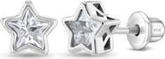 In Season Jewelry Cubic Zirconia Birthstone Star Earrings