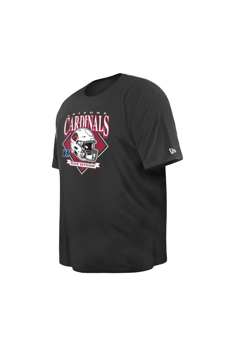 New Era Men's New Era Black Arizona Cardinals Big & Tall Helmet T-Shirt, Alternate, color, Black