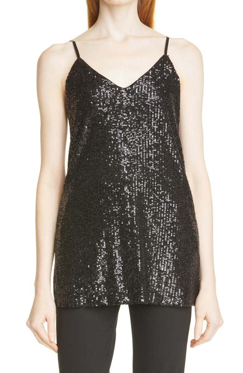 BOSS Essane Sequin Camisole, Main, color,