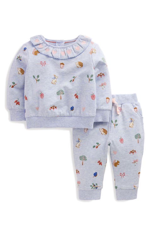 Ruffle Neck Sweat Set