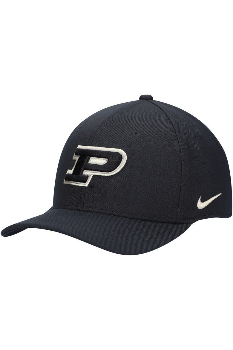 Men's Nike Black Purdue Boilermakers Classic99 Swoosh Performance Flex Hat, Main, color, Black