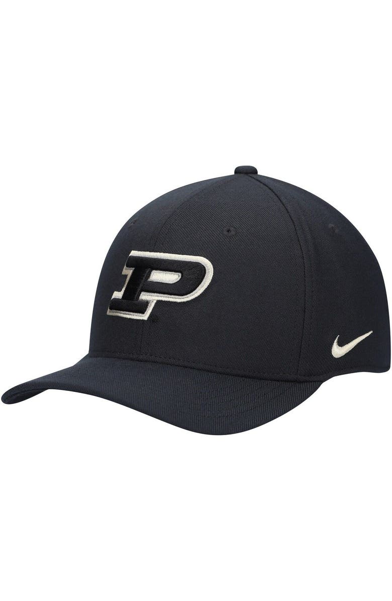 Nike Men's Nike Black Purdue Boilermakers Classic99 Swoosh Performance Flex Hat, Main, color,