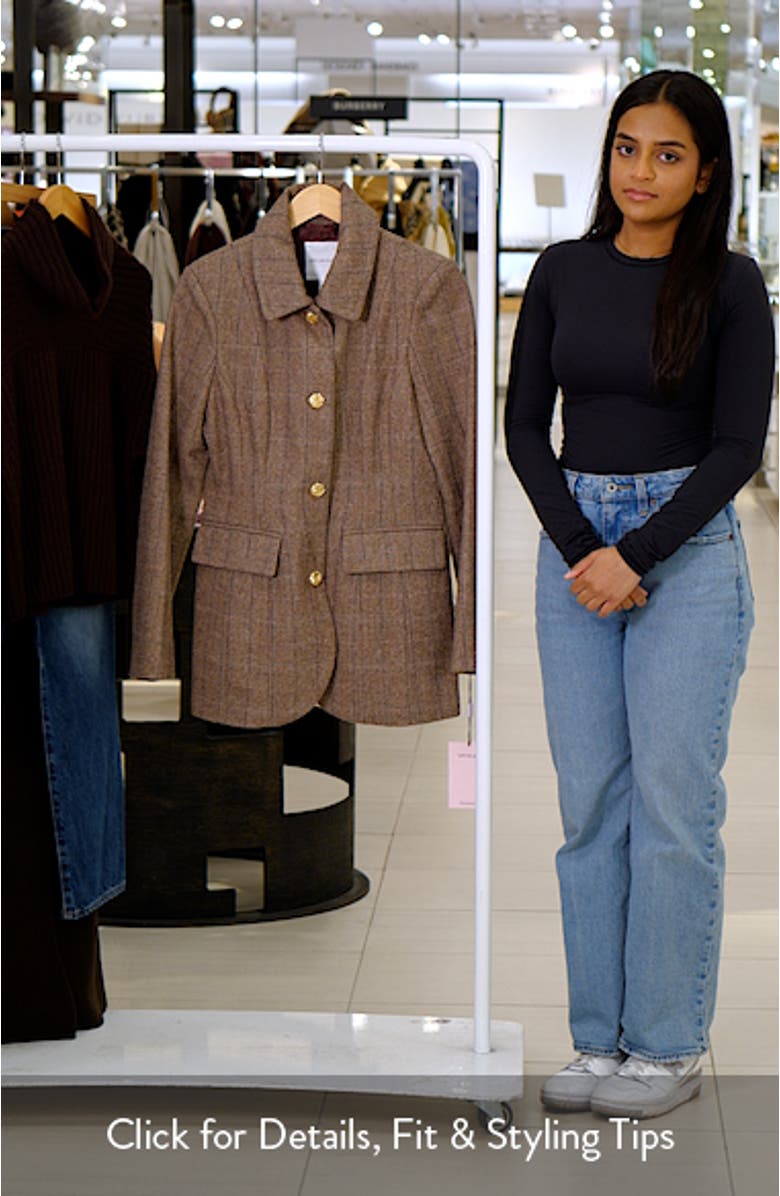 Herringbone Hourglass Blazer, sales video thumbnail