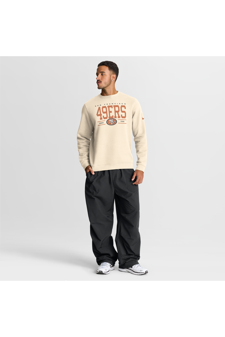 Men's Nike Natural San Francisco 49ers Always Reppin' Club Sweatshirt, Alternate, color, Natural