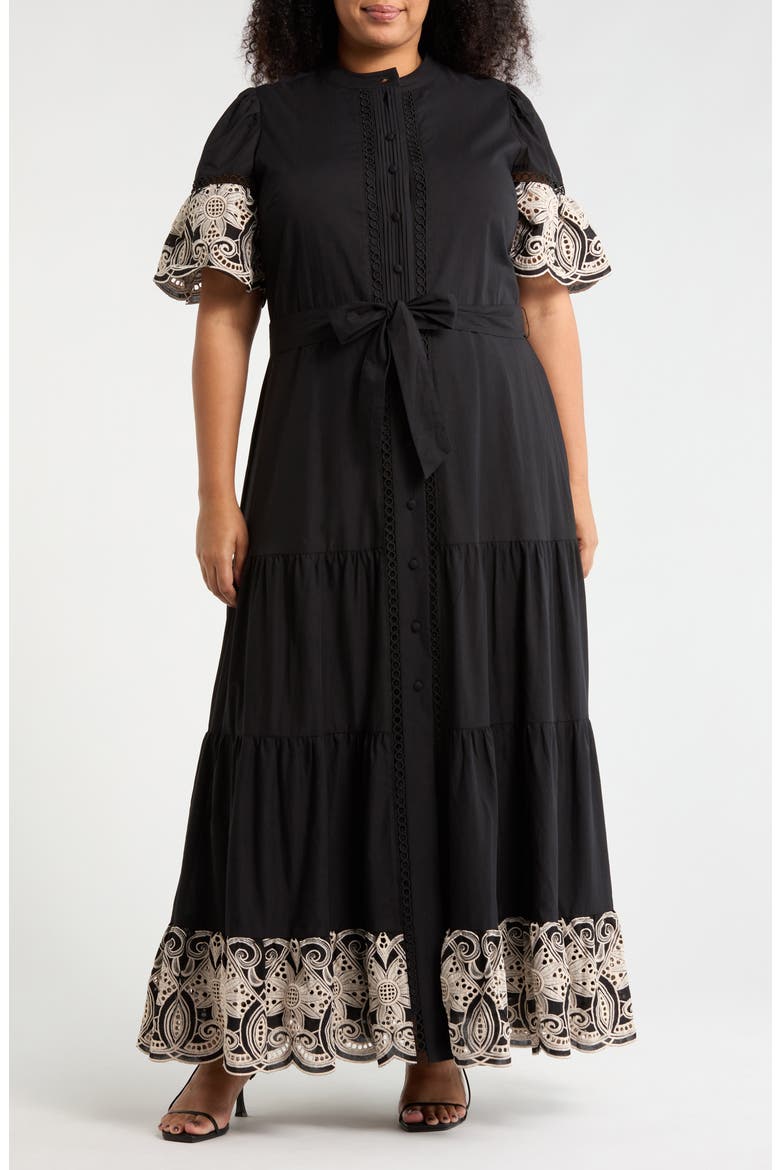 South Hampton Maxi Dress, Main, color, BLACK/ GARDENIA