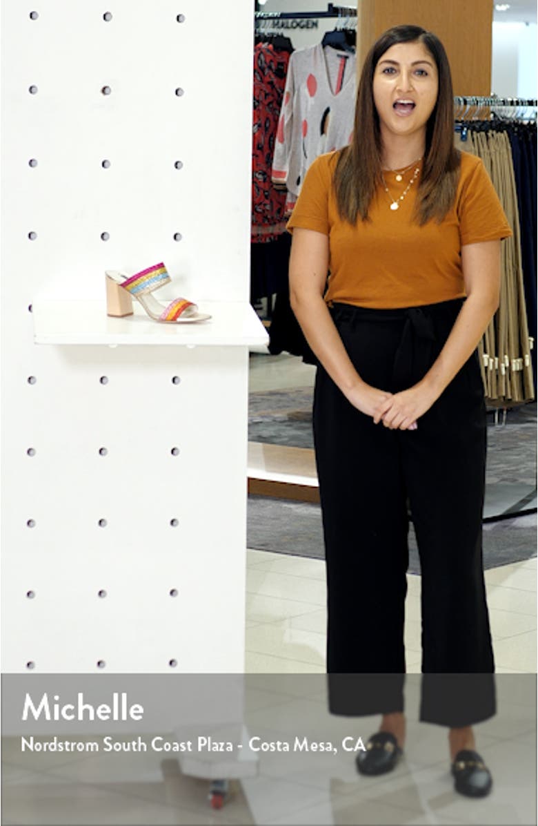 Loni Metallic Braided Strap Sandal, sales video thumbnail