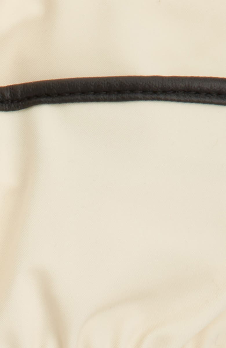 Moncler Grenoble Leather Trim Ski Gloves, Alternate, color, 