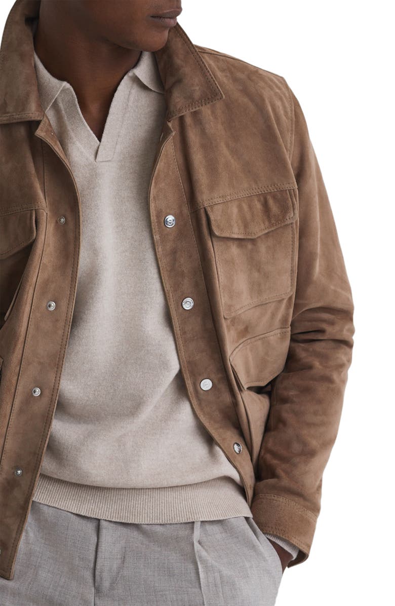 Reiss Swifts Johnny Collar Wool Sweater, Alternate, color, 