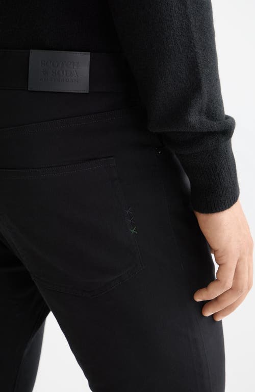 Scotch & Soda Ralston Slim Fit Stretch Cotton Twill Jeans In Black
