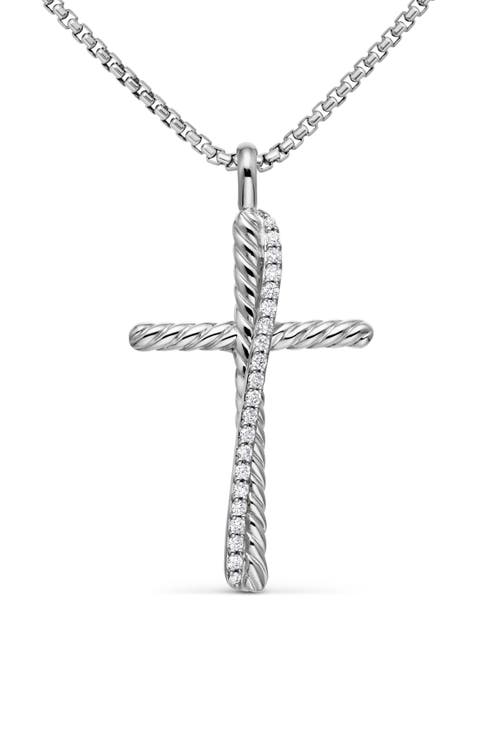 Crossover Cross Necklace