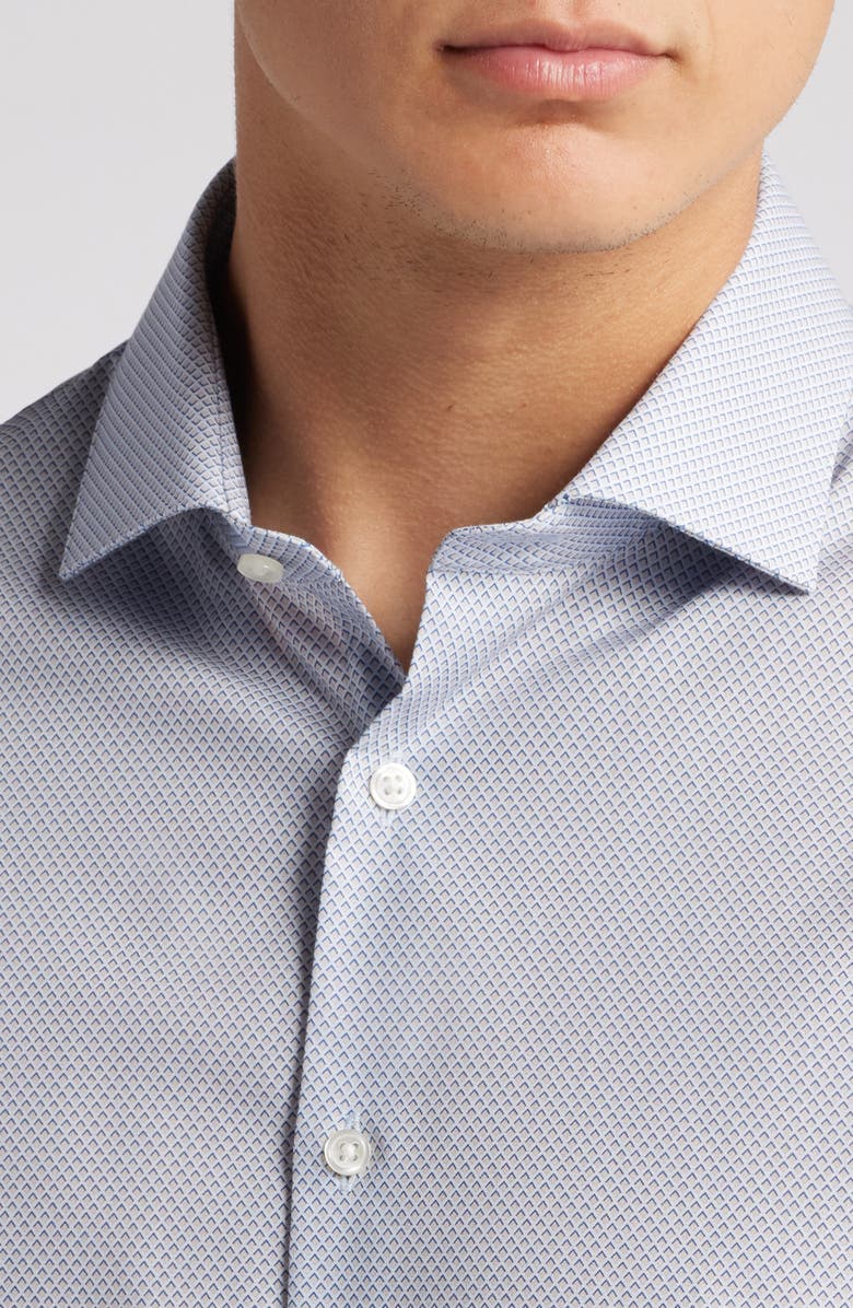 Nordstrom Easy Care Extra Trim Fit Geometric Print Dress Shirt, Alternate, color,