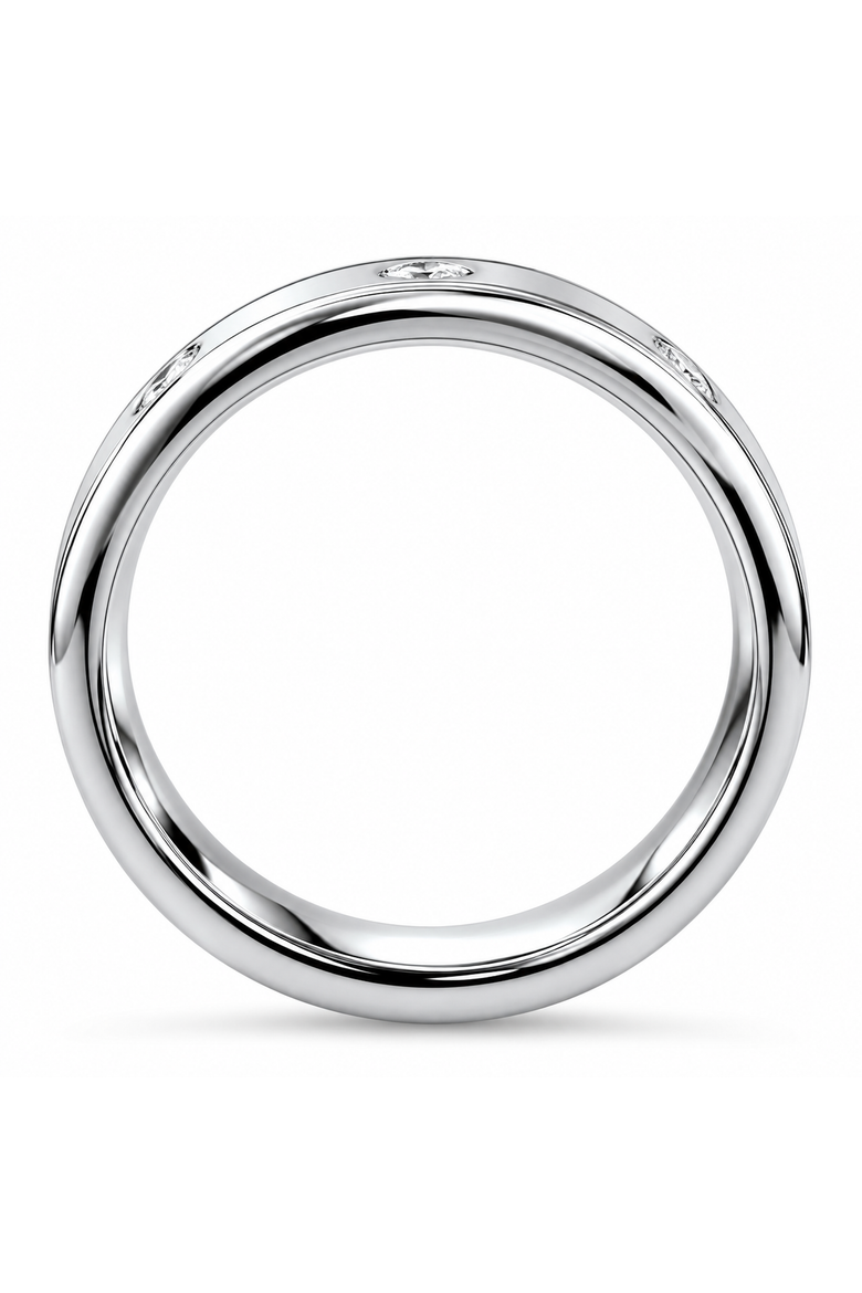 Men's 1/2ct Diamond 8mm Matte Comfort Fit Wedding Band Tungsten Ring, Alternate, color, Tungsten