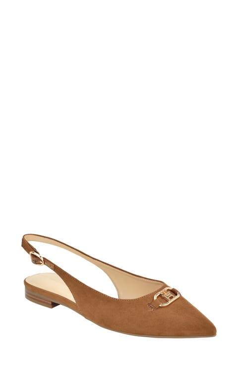 Vesly Pointed Toe Slingback Flat