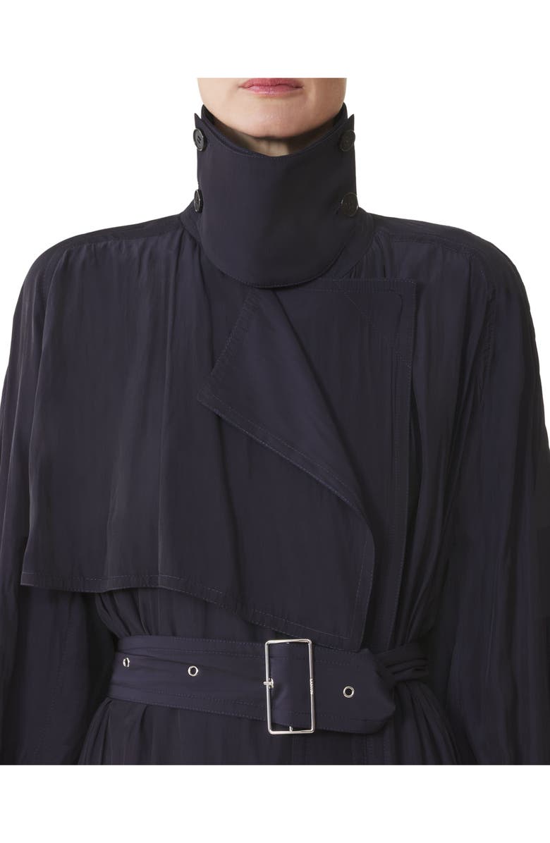 Lanvin Trench In Charmeuse, Alternate, color, Montana