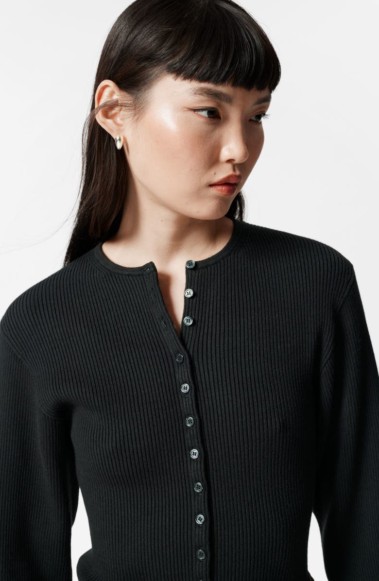 & Other Stories Fitted Rib Cardigan, Alternate, color, 