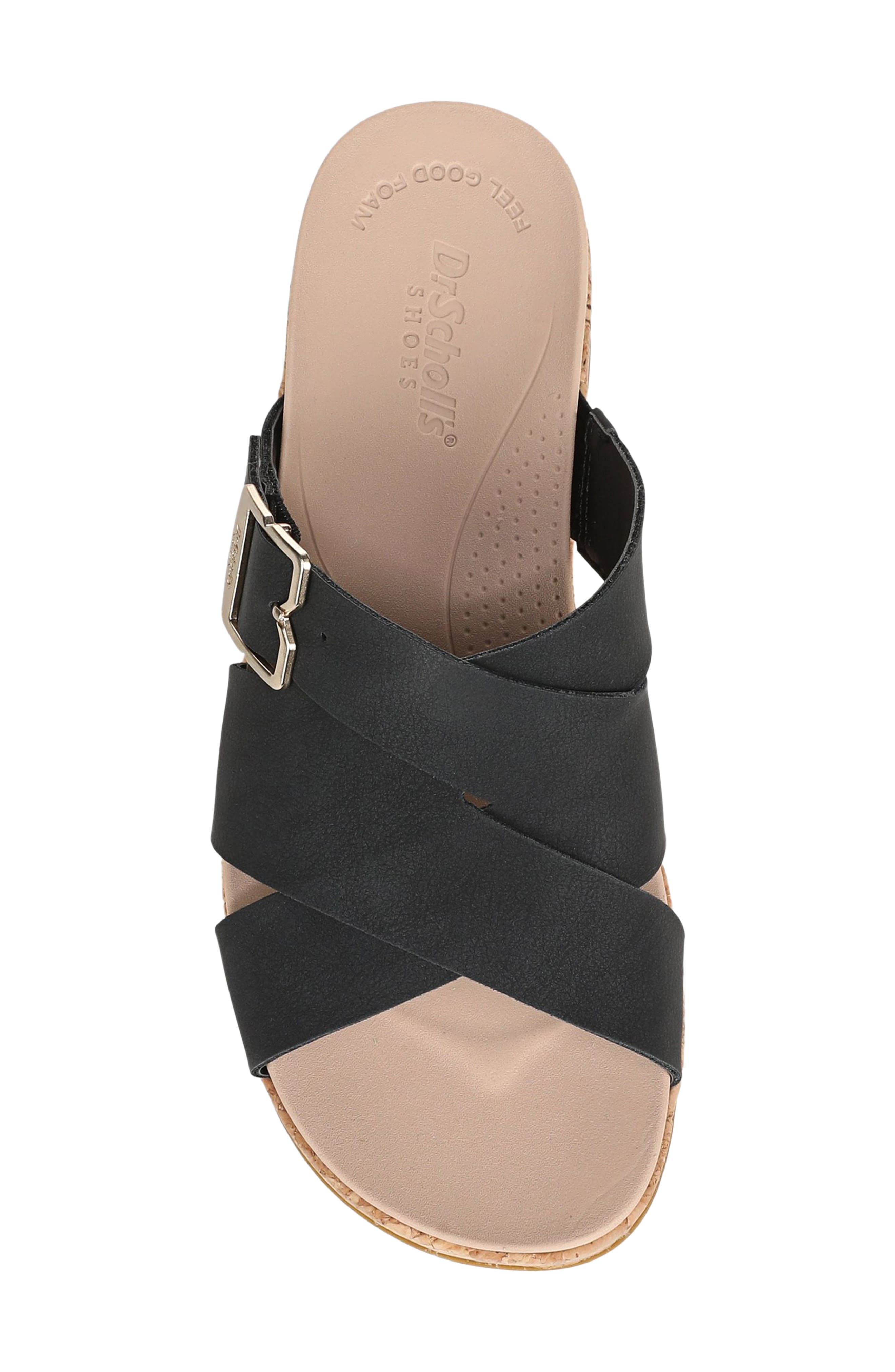 Dr. Scholl's Free Day Platform Sandal, Alternate, color, Black