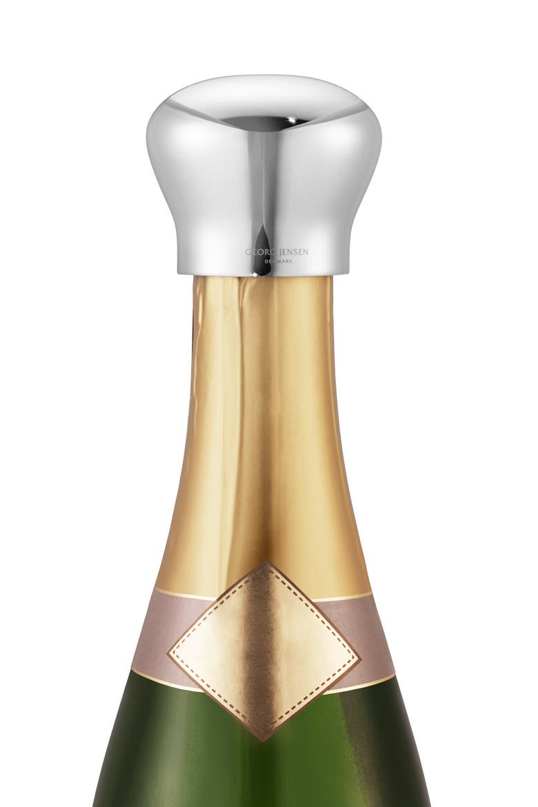 Sky Champagne Bottle Stopper, Main, color, SILVER