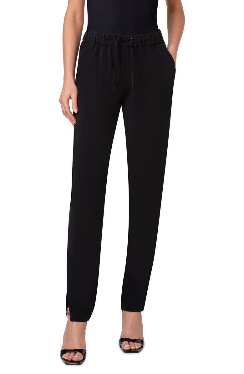 Akris punto Women's Mike Split Hem Pants, Main, color, Black