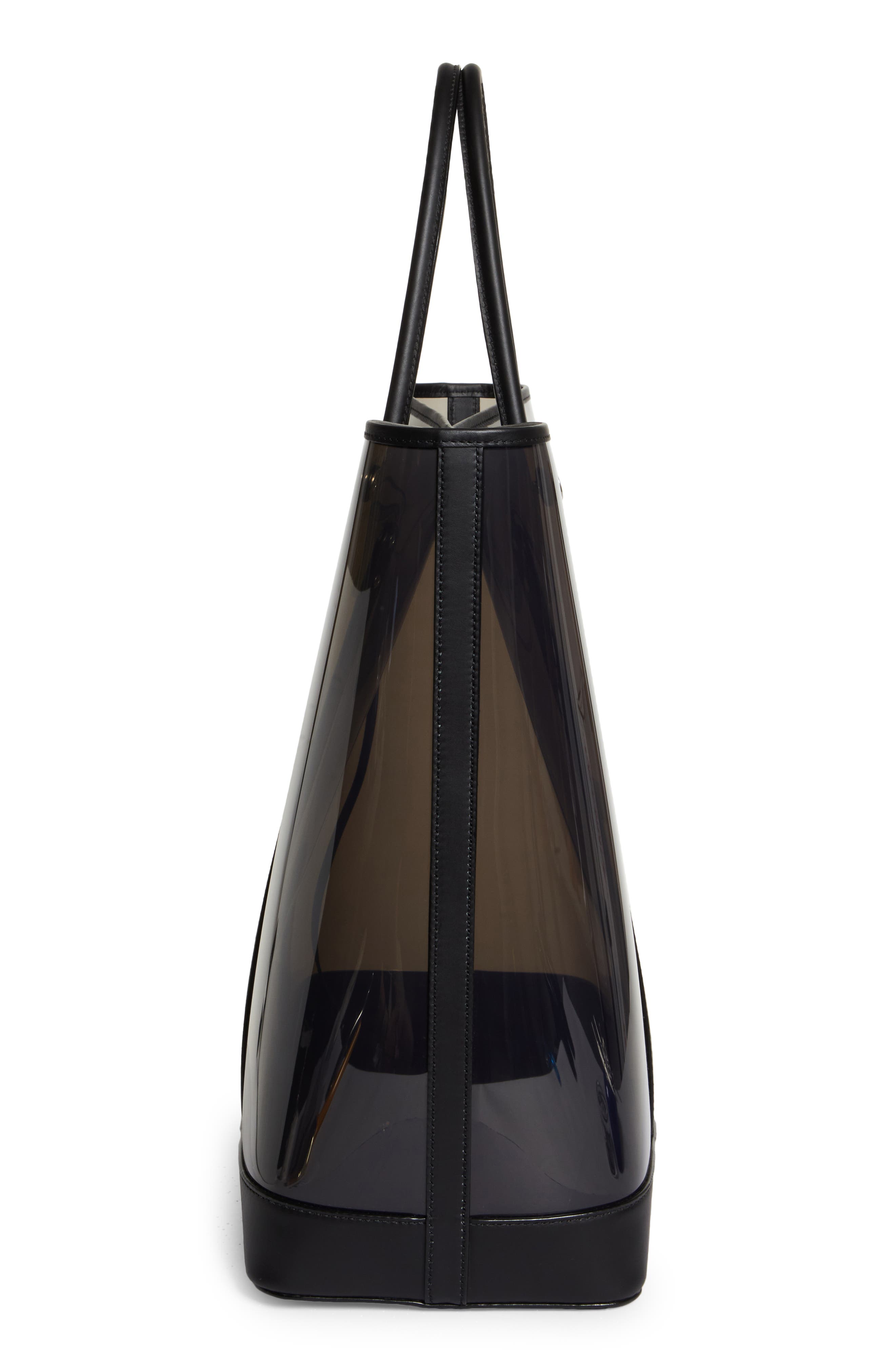 Saint Laurent Cabas Clear Vinyl Tote, Alternate, color, 