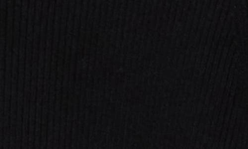 1.state Ribbed Crop Cardigan In Black