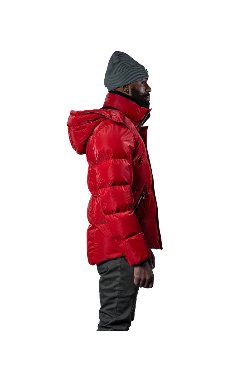 Men's Bumnester 3/4 Length Quilted Coat, Alternate, color, RED DIAMOND