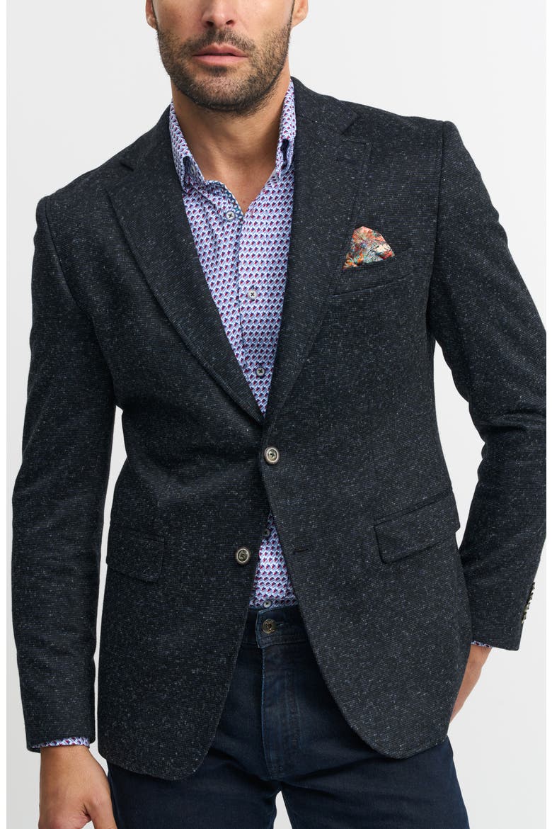 The Jetset VI Woven Sport Coat with Removable Hooded Bib, Alternate, color, NAVY