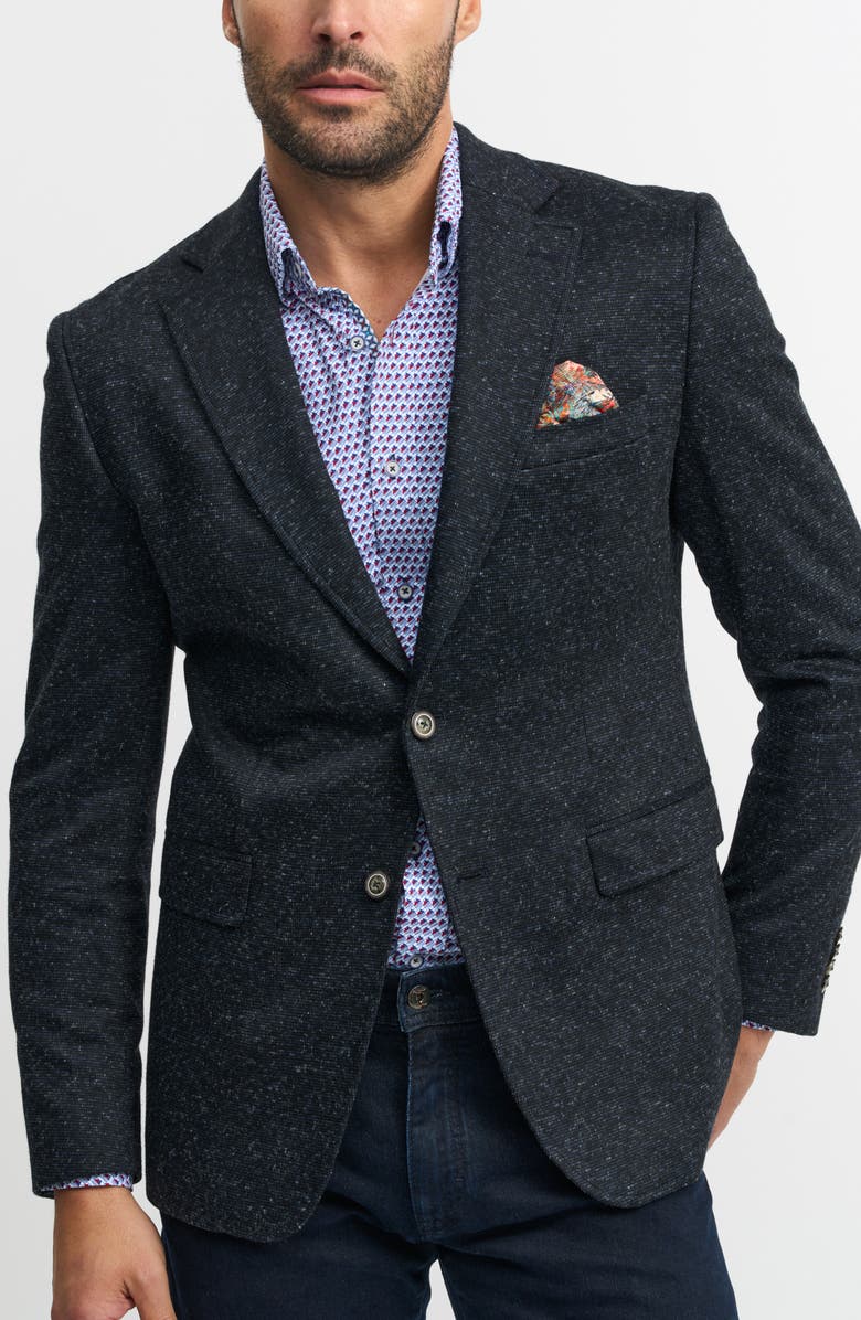 Robert Graham The Jetset VI Woven Sport Coat with Removable Hooded Bib, Alternate, color, 