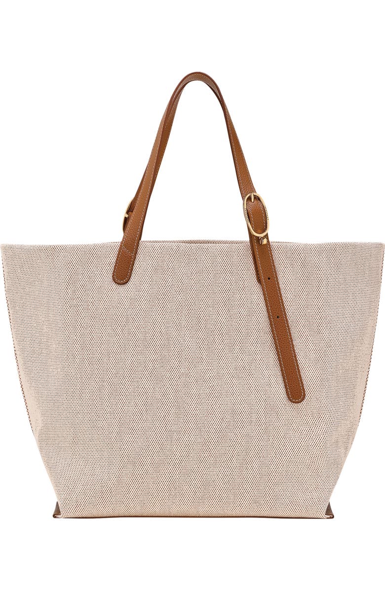 Longchamp Complice Canvas & Leather Tote, Alternate, color, Caramel