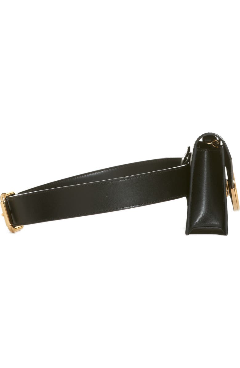 Fendi Liberty Logo Calfskin Leather Belt Bag, Alternate, color,