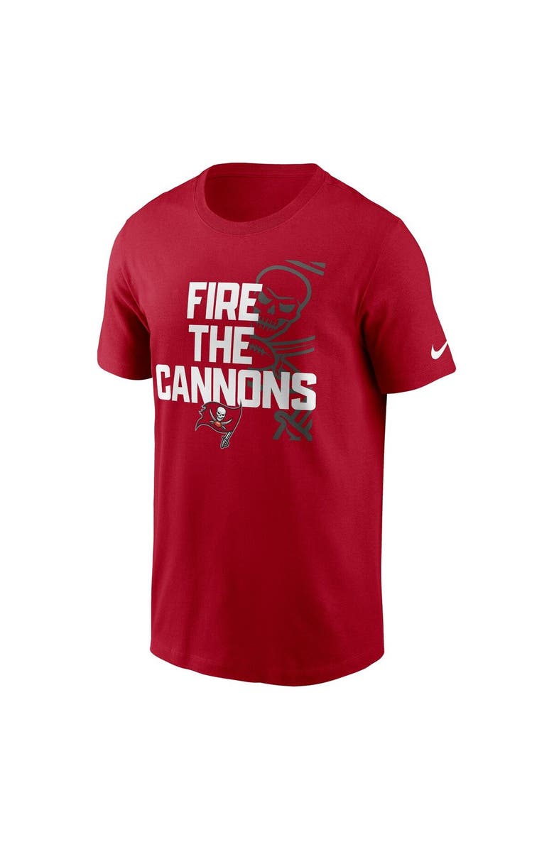 Nike Men's Nike Red Fire The Cannons Tampa Bay Buccaneers Local Essential T-Shirt, Alternate, color,