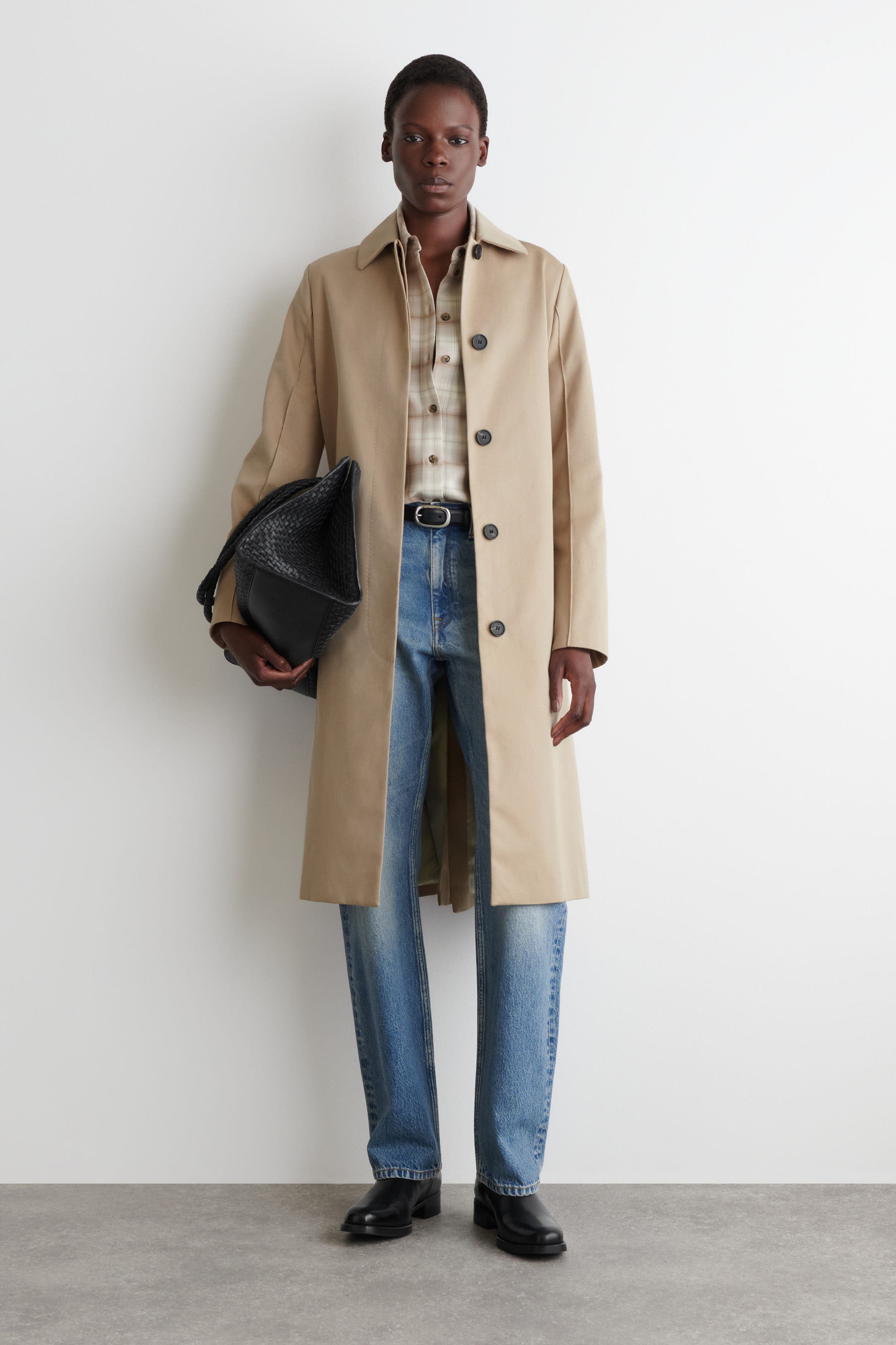 COS Leather Chelsea Boots, Alternate, color, Black