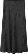MANGO Burnout A-Line Midi Skirt