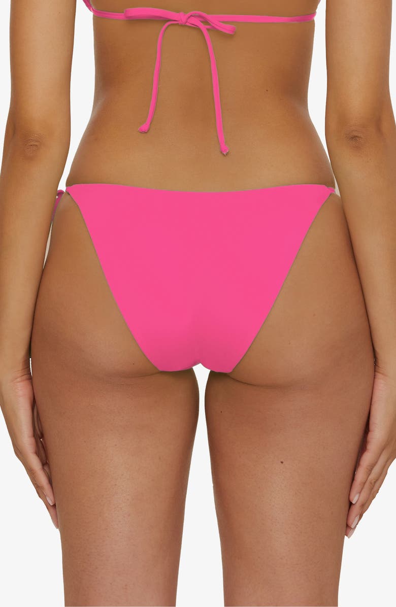Becca Color Code Side Tie Bikini Bottoms, Alternate, color, Punch