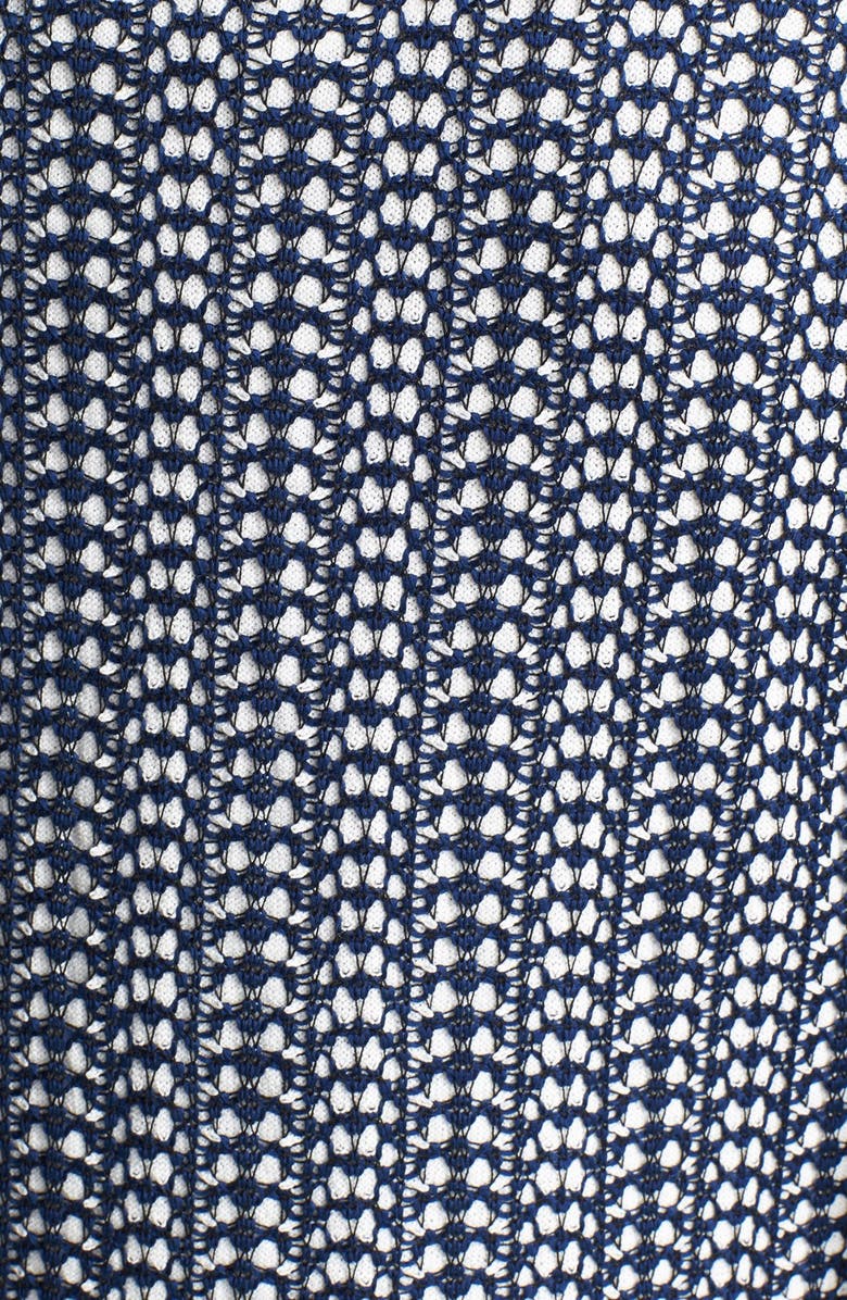 St. John Collection Pointelle Knit Jacket, Alternate, color, 