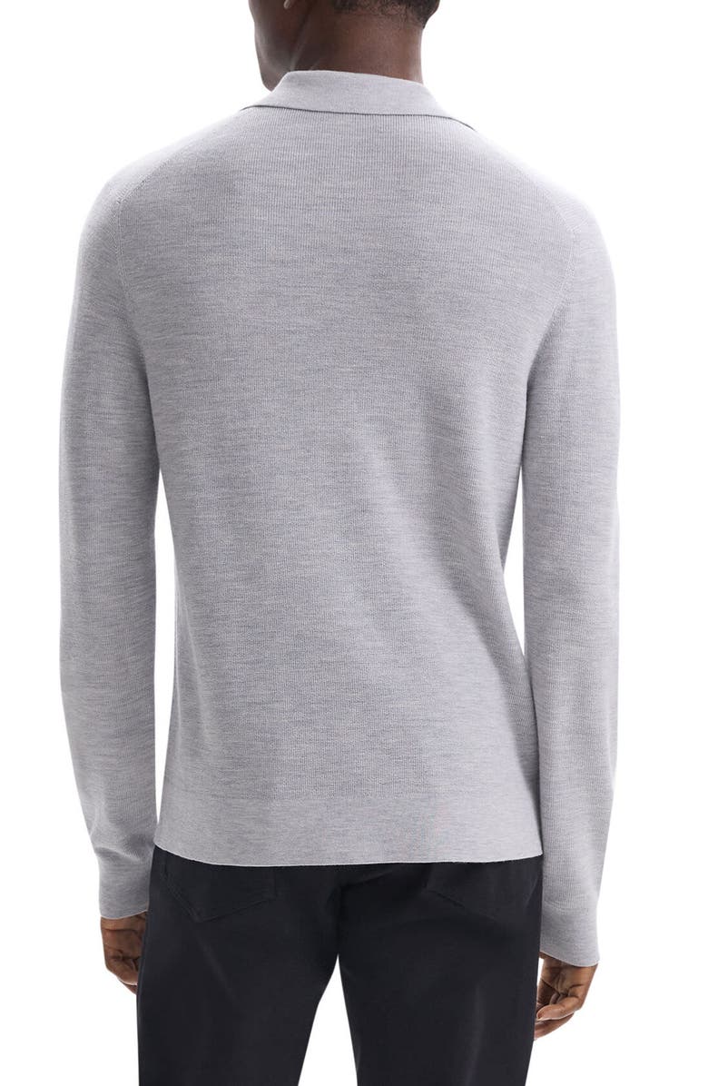 Theory Merino Wool Polo Sweater, Alternate, color, 