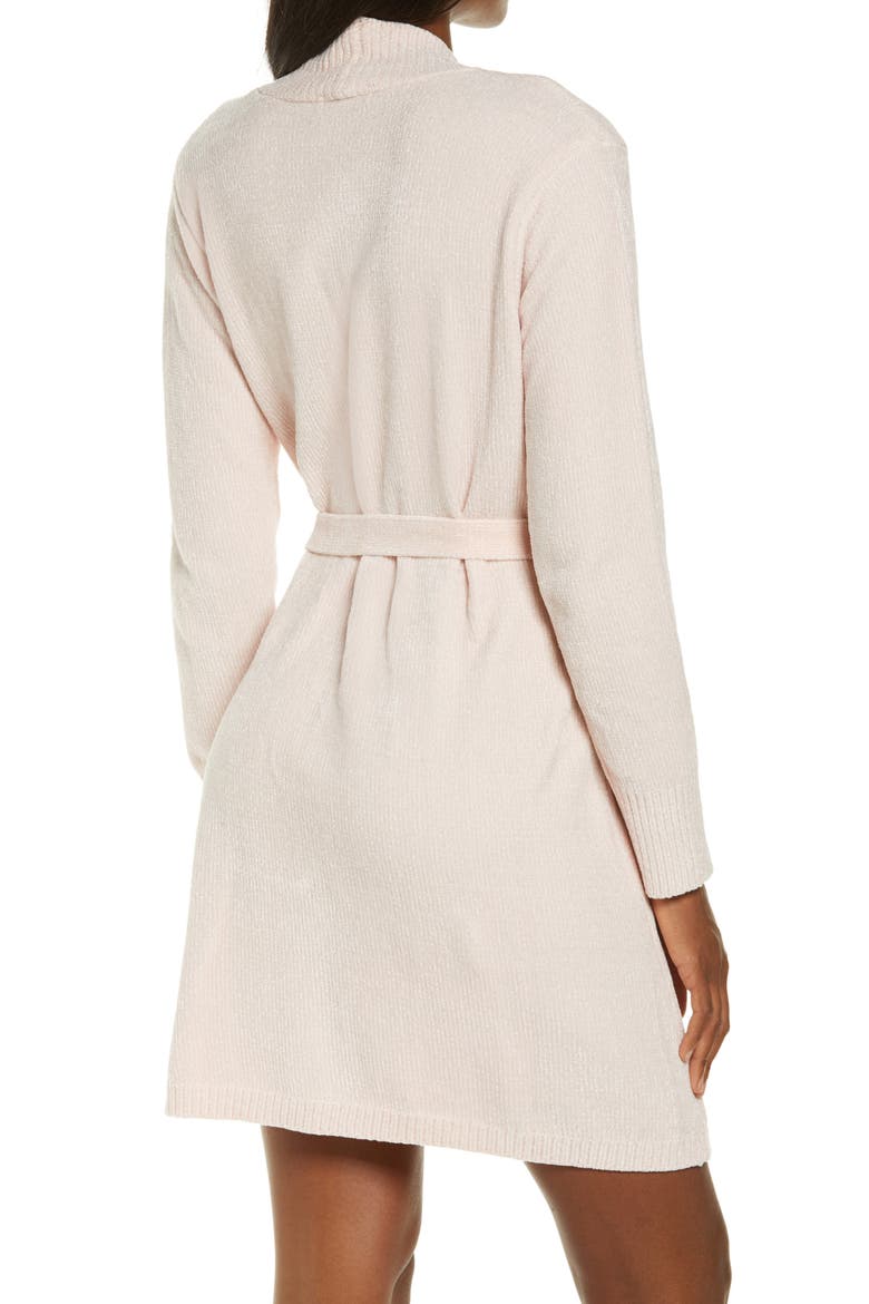 Tranquility Chenille Short Robe, Alternate, color, LPI
