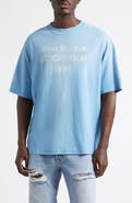 Acne Studios 1996 Logo Distressed Cotton & Hemp Graphic Tee