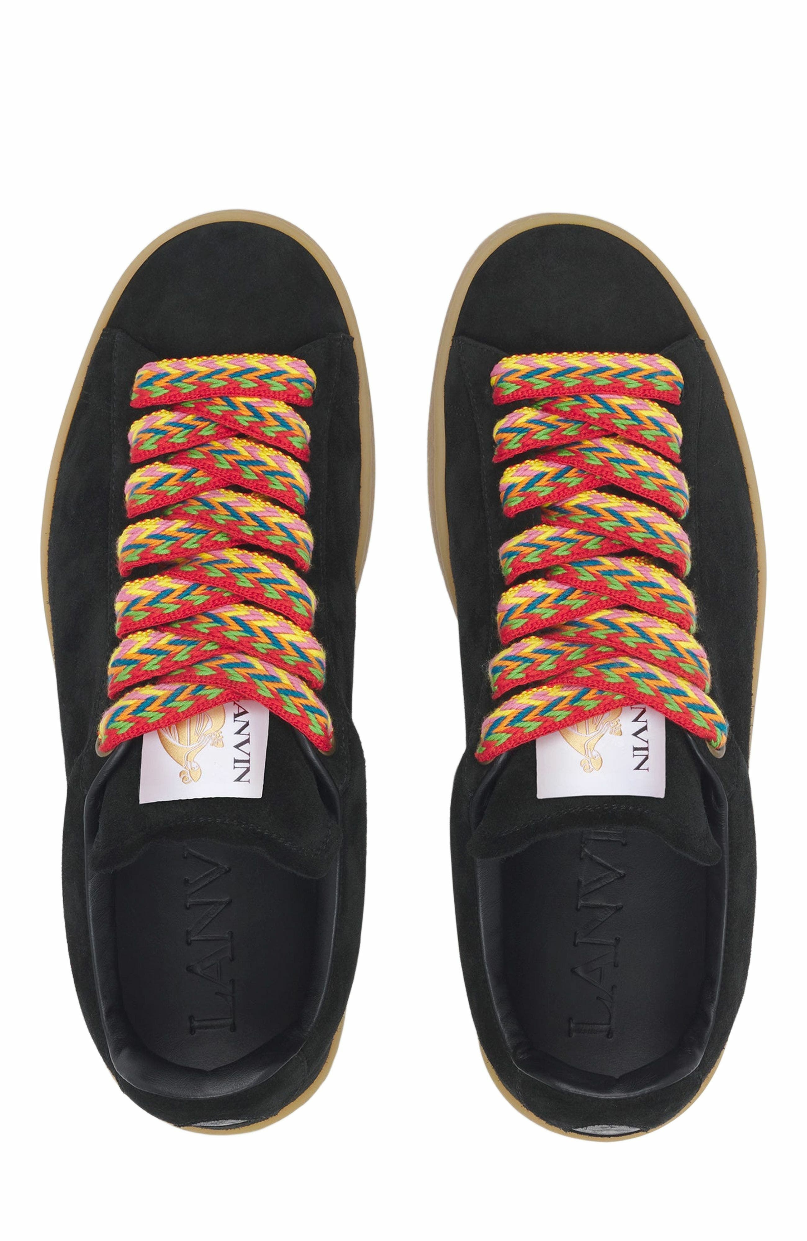 Lanvin Suede Curb Lite Sneakers For Men, Alternate, color, 