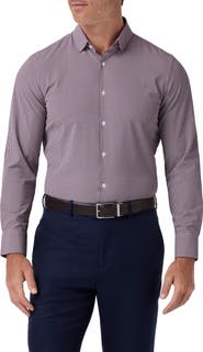 Mizzen+Main Leeward Trim Fit Gingham Performance Button-Up Shirt