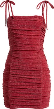 Jump Apparel Shimmer Ruched Party Dress