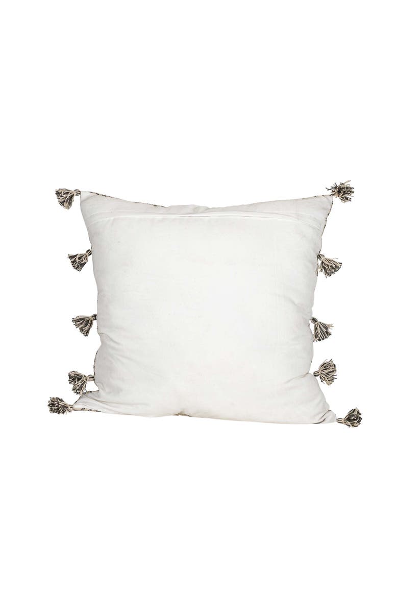 Foreside Home and Garden Remi Plaid Decorative Indoor/Outdoor Accent Throw Pillow, 30" x 30", Alternate, color, Gray