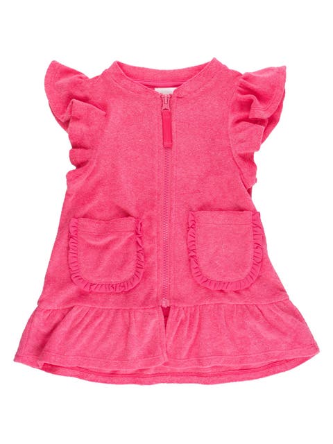 Terry Butterfly Sleeve Full Zip Cover-Up (Toddler, Little Kid)