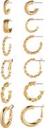 Tasha Set of 6 Assorted Huggie Hoop Earrings