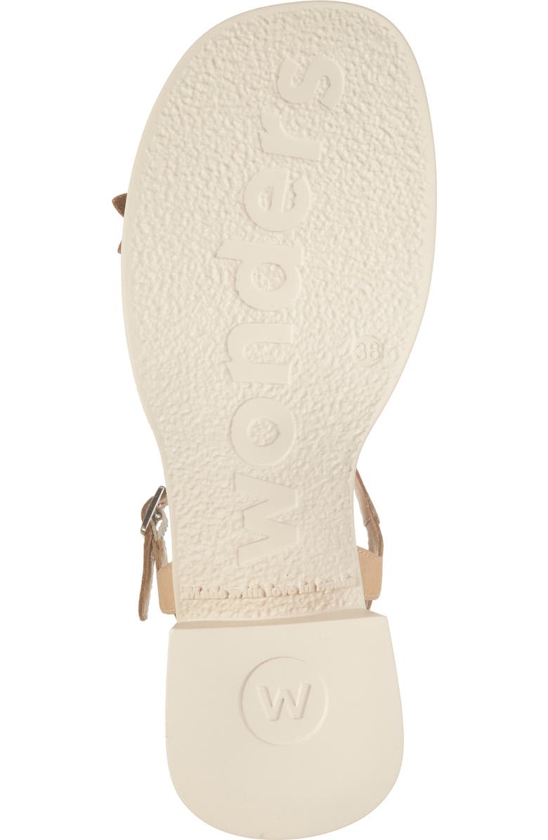 Wonders Flower Ankle Strap Slide Sandal, Alternate, color, Nubuk Sand