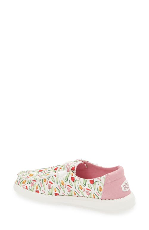 Hey Dude Wendy Tulip Sneaker In Tulip/pink