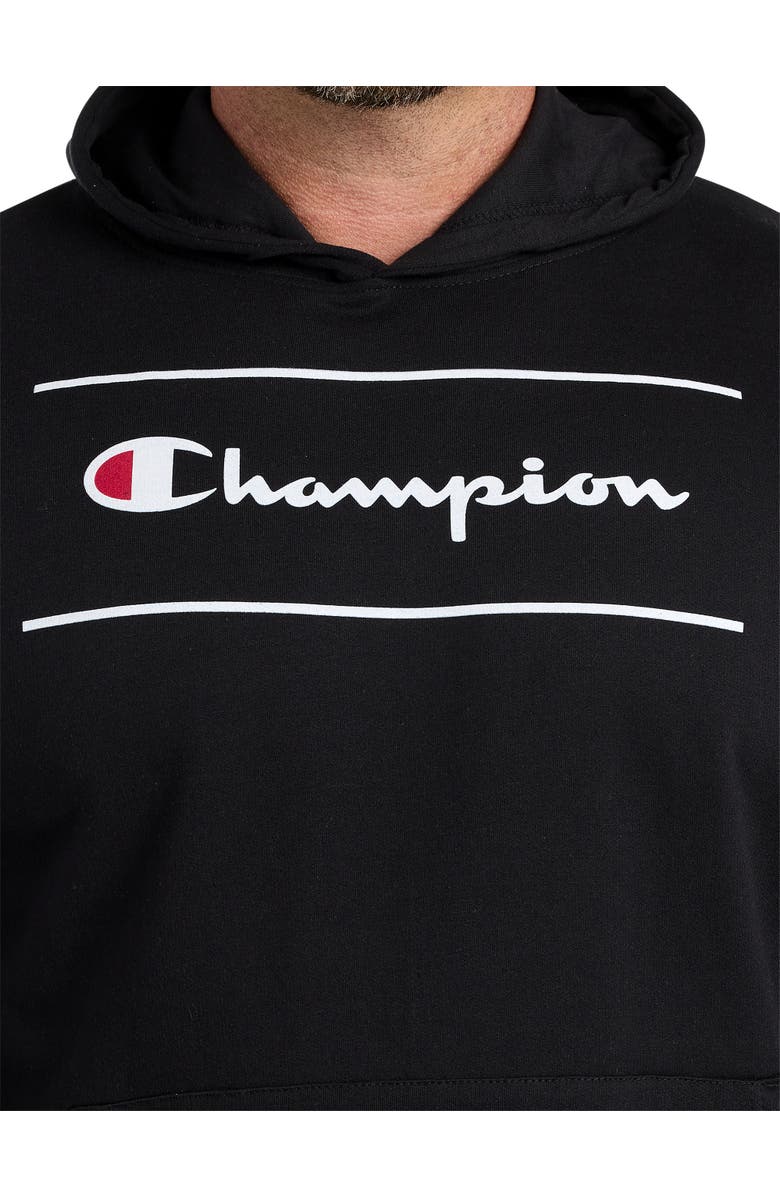 Champion Big & Tall Script Line Hoodie, Alternate, color, 